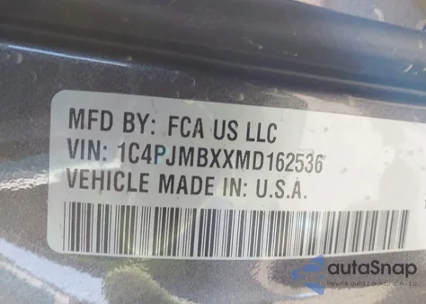 2021 Jeep Cherokee Trailhawk 4X4 from USA, damaged, VIN 1C4PJMBXXMD162536